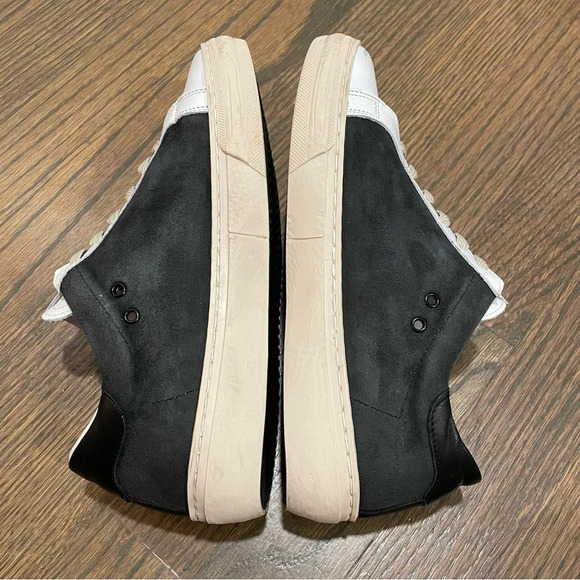 L’idea by Lori Star Factory Distressed Leather Sneakers - Picture 6 of 13